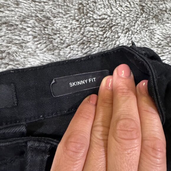Judy Blue Skinny Fit Black Denim Jeans Sz 1/25 - Picture 6 of 9